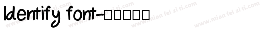 ldentify font字体转换